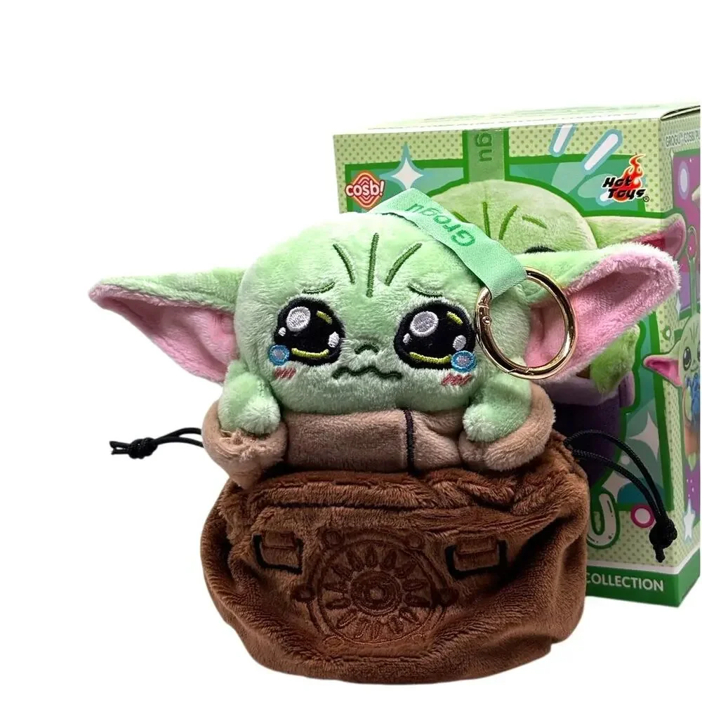 Disney x Star Wars x Cosbi Mandalorian & Grogu Plush Key/Charm, Crying, New